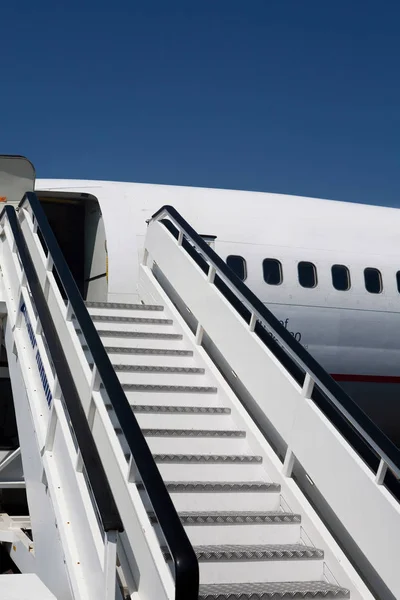 Airplane Ladder Closeup Detail — Stock Photo, Image