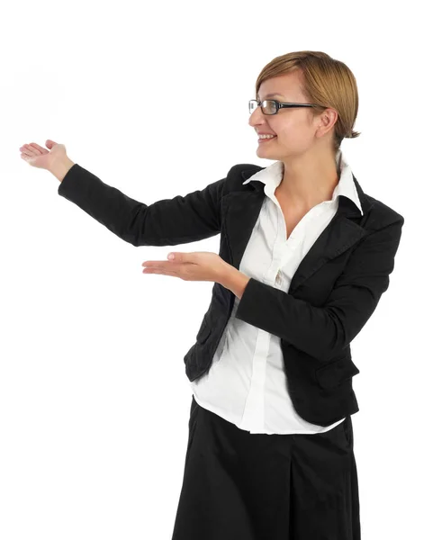 Woman Gesturing Her Hands — Stock Photo, Image