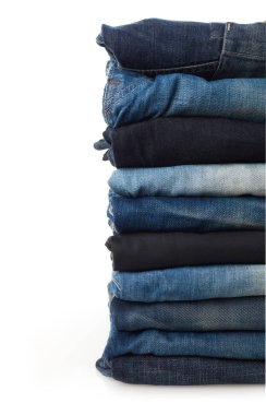 kot yığını üzerinde beyaz izole