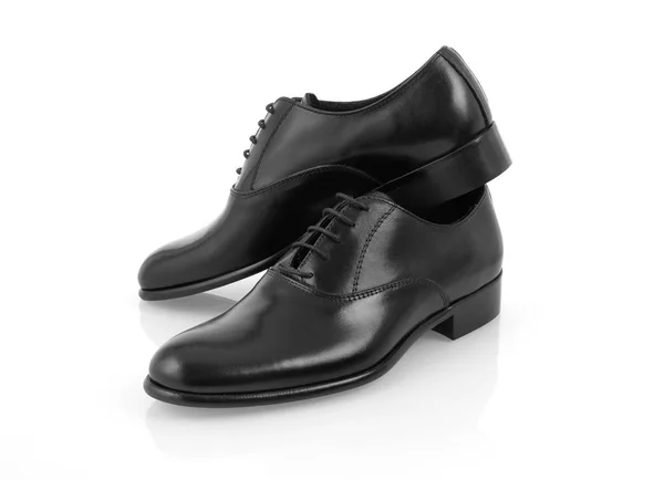 Männer Kleiden Schuhe Isoliert Auf Weiß — Stockfoto