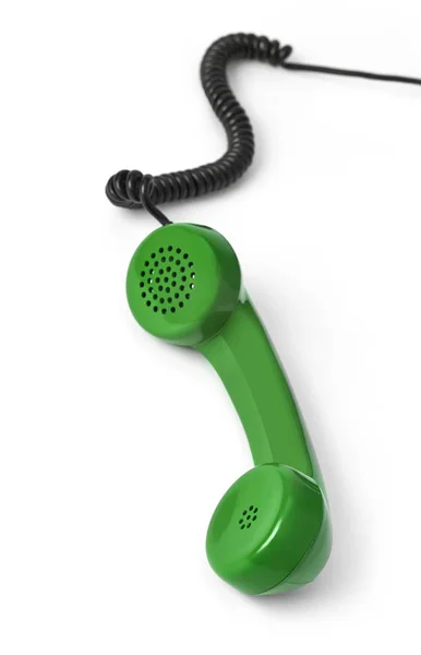 Telephone Receiver Isolated White — Stock Photo, Image