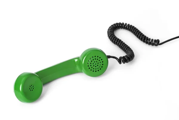 Telephone Receiver Isolated White — Stock Photo, Image