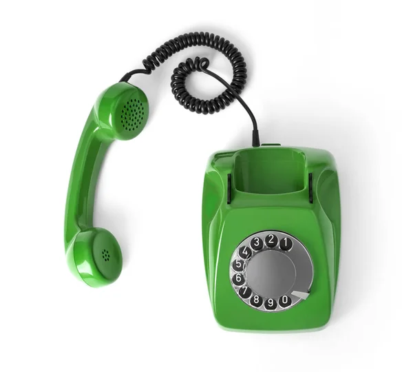 Telefone Vintage Isolado Branco — Fotografia de Stock