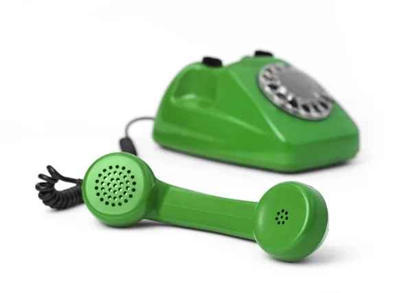 Vintage Telephone Isolated White — Stock Photo, Image