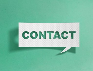 Yeşil zemin üzerine bağlanma iletisine ile konuşma balonu