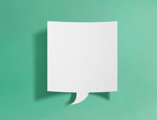 Speech Bubble Green Background — Stock Photo, Image