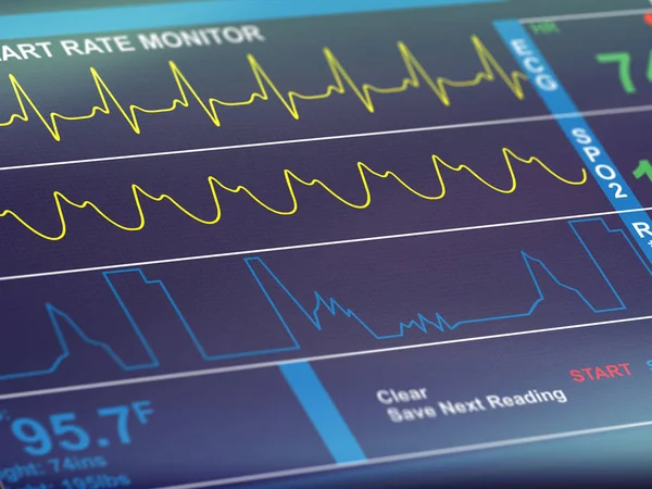 Καρδιακή συχνότητα έννοιας — Φωτογραφία Αρχείου