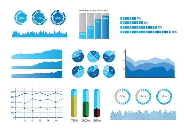 Concepto de gráficos de evolución —  Fotos de Stock