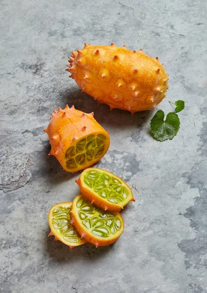 Kiwano fresco de cima — Fotografia de Stock