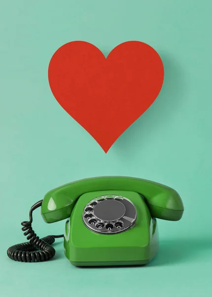 Телефон любви — стоковое фото