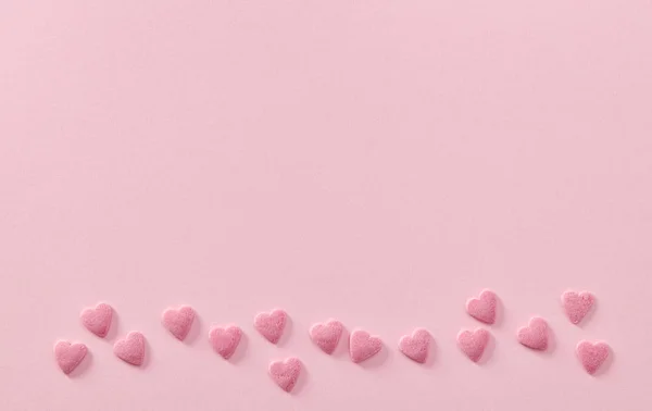 Pink kandalló alakú Sprinkles — Stock Fotó
