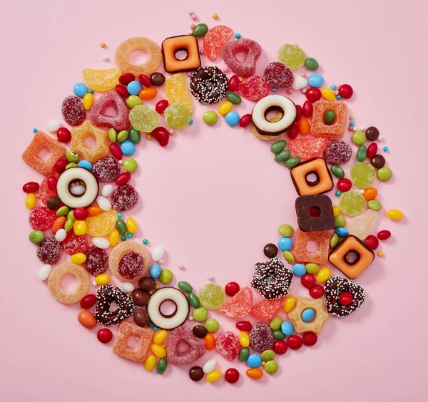 Colorful candy frame — Stock Photo, Image