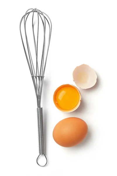 Тріснуте яйце та яєчне вуса — стокове фото