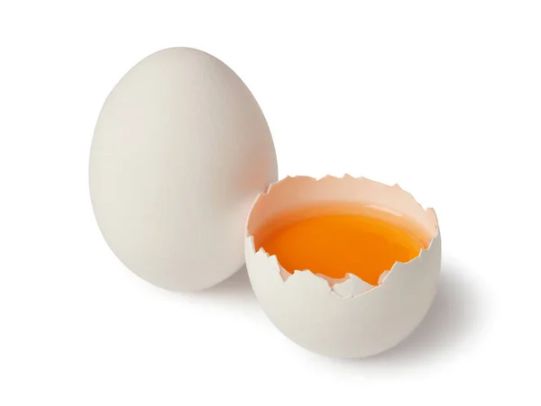 White egg and yolk — 스톡 사진