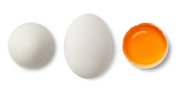 Uovo bianco e tuorlo — Foto Stock