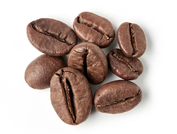 Palone ziarna kawy stos — Zdjęcie stockowe
