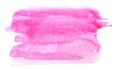 Beyaz üzerine suluboya vuruşu