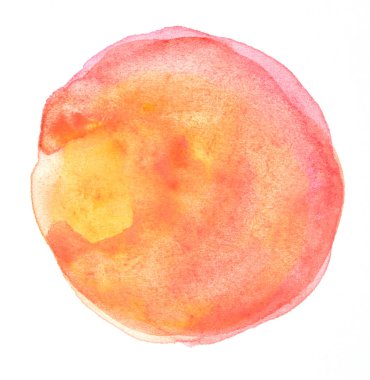 Suluboya daire izole