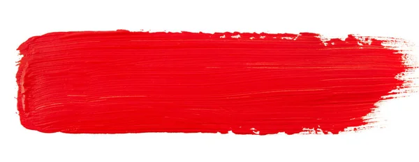 水彩红色油漆 — 图库照片