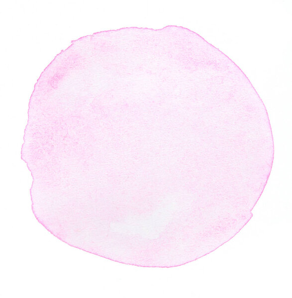 Pink watercolor circle