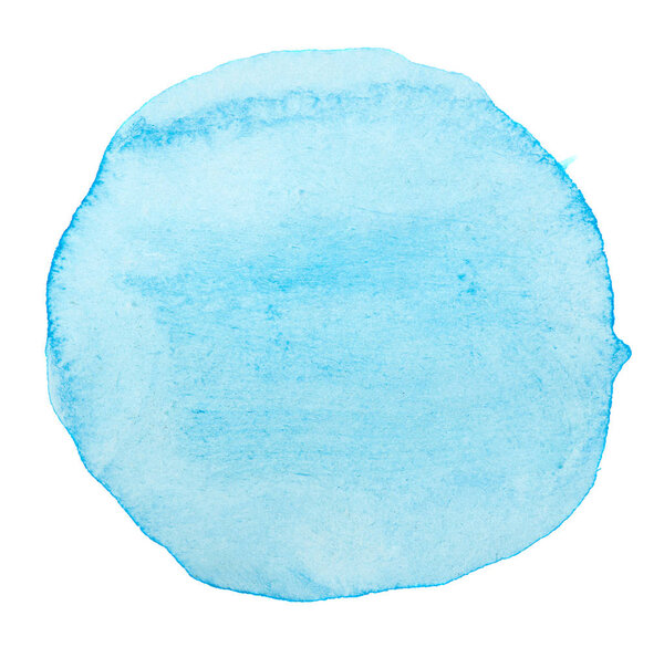 Blue circle watercolor