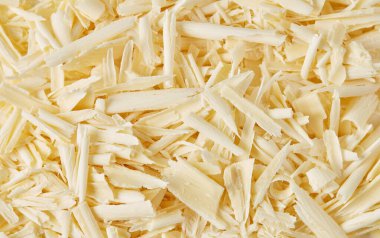 Çikolata parçacıkları yakın plan.