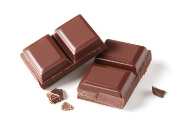 Kahverengi çikolata parçaları