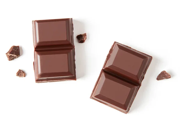 Barras de chocolate em branco — Fotografia de Stock