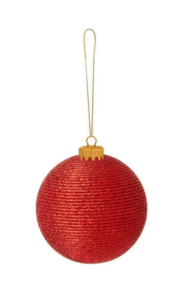 Red Christmas bauble — Stock Photo, Image