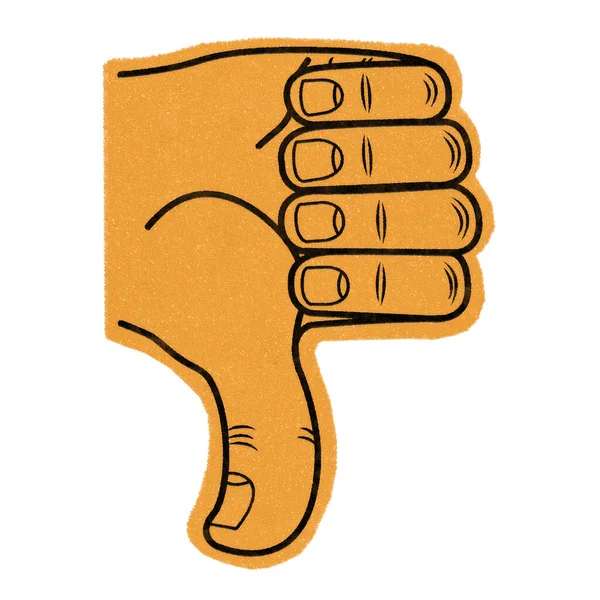 Fail Foam Hand Geïsoleerd Wit — Stockfoto