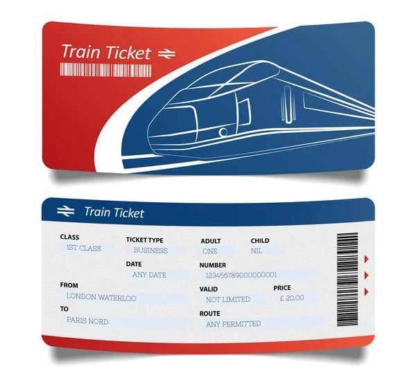 Beyaz Arka Planda Tren Biletleri — Stok fotoğraf