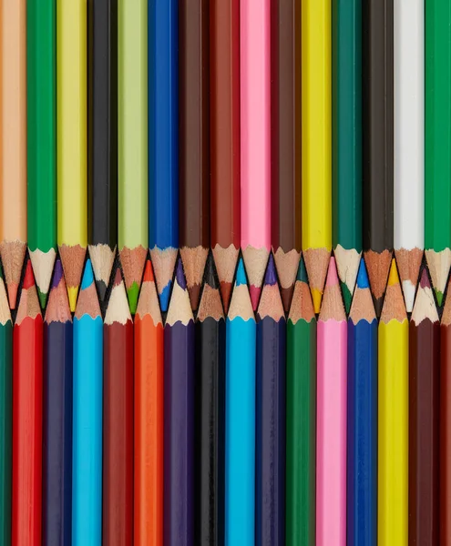 Mehrfarbige Bleistifte Hintergrund — Stockfoto