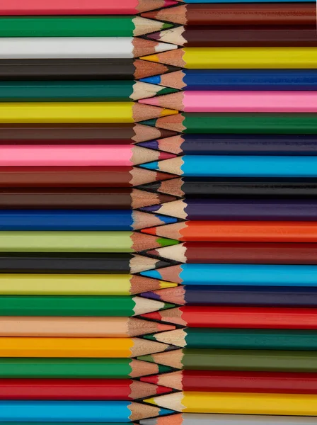Многоцветные Карандаши Фон — стоковое фото