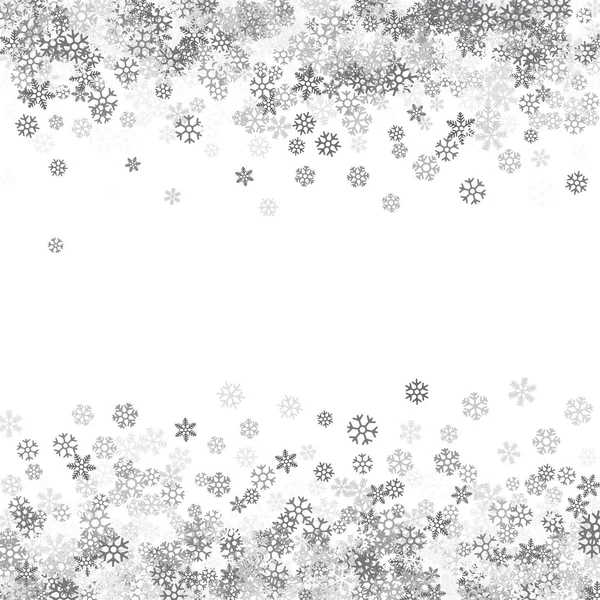 Abstracte patroon van vallende sneeuwvlokken — Stockvector