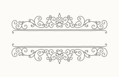 Elle çizilmiş Dekoratif kenarlık retro tarzı