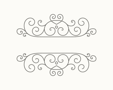 Elle çizilmiş Dekoratif kenarlık retro tarzı