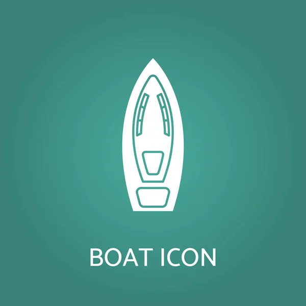 Icona della barca. Illustrazione vettoriale. — Vettoriale Stock
