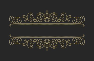 Elle çizilmiş Dekoratif kenarlık retro tarzı