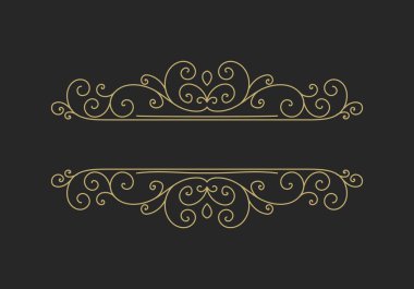 Elle çizilmiş Dekoratif kenarlık retro tarzı