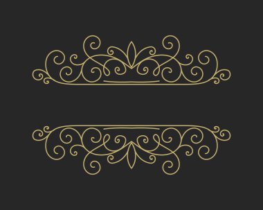 Elle çizilmiş Dekoratif kenarlık retro tarzı