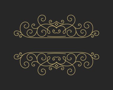 Elle çizilmiş Dekoratif kenarlık retro tarzı