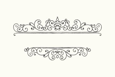 Elle çizilmiş Dekoratif kenarlık grunge retro tarzı