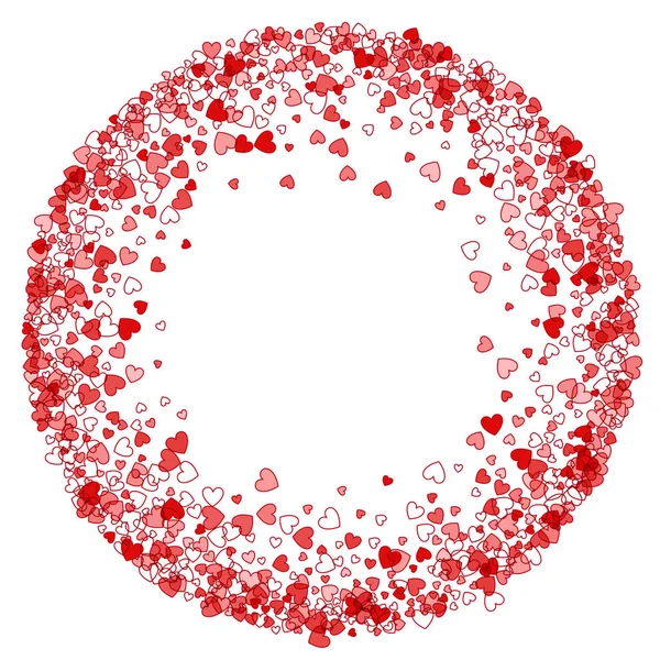 Çerçeve veya rasgele dağılım kalplerin kenarlık