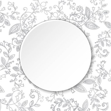 Soyut arka plan. Yuvarlak kağıt konuşma balonu.