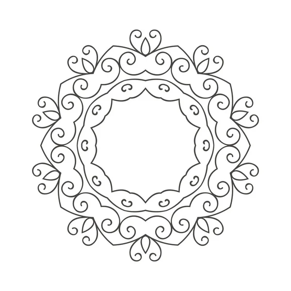 Элегантная ретро-цветочная рамка — стоковый вектор