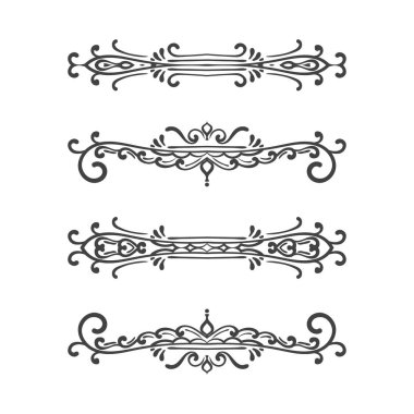 Vintage vektör tasarım öğeleri