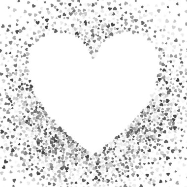 Çerçeve veya rasgele dağılım kalplerin kenarlık