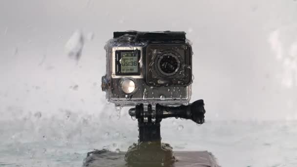 ドネツク、ウクライナ - 2018 年 5 月 11 日雨で Gopro 4 — ストック動画