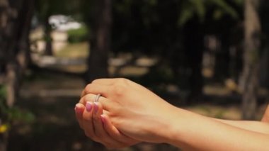 Kelebek sinek avuç içi uzak