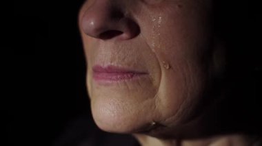 Bir WOMANS üzerinde Tears yüz